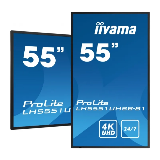 Profesjonalny monitor wielkoformatowy iiyama ProLite LH5551UHSB-B1 55